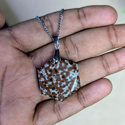 David Star Pendant(25mm)-Cobra Jasper-Maitri Export | Crystals Store