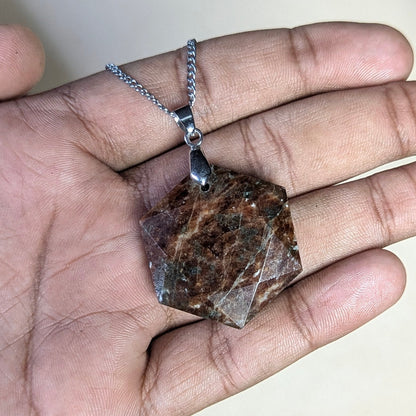 David Star Pendant(25mm)-Chocolate Jasper-Maitri Export | Crystals Store