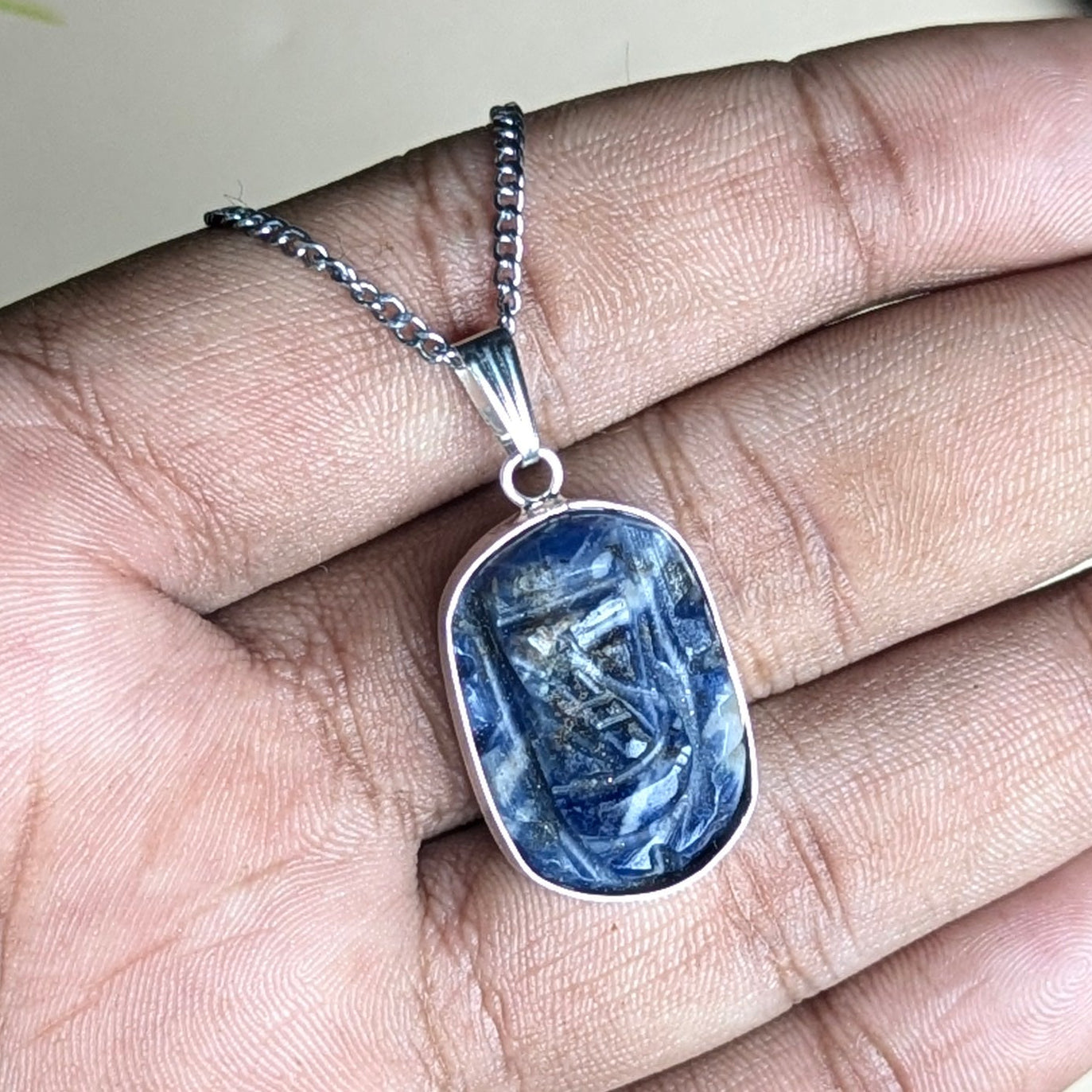 Pocket Ganesha Pendant-Sodalite-Maitri Export | Crystals Store