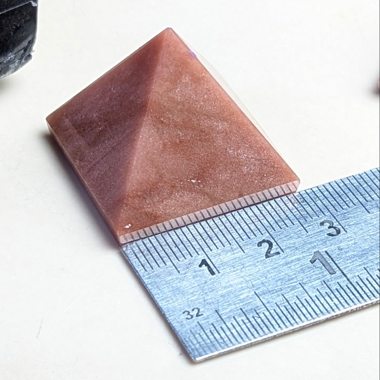 Natural different crystal stone pyramid ( Size: 1 inch )-Red Quartz-Maitri Export | Crystals Store