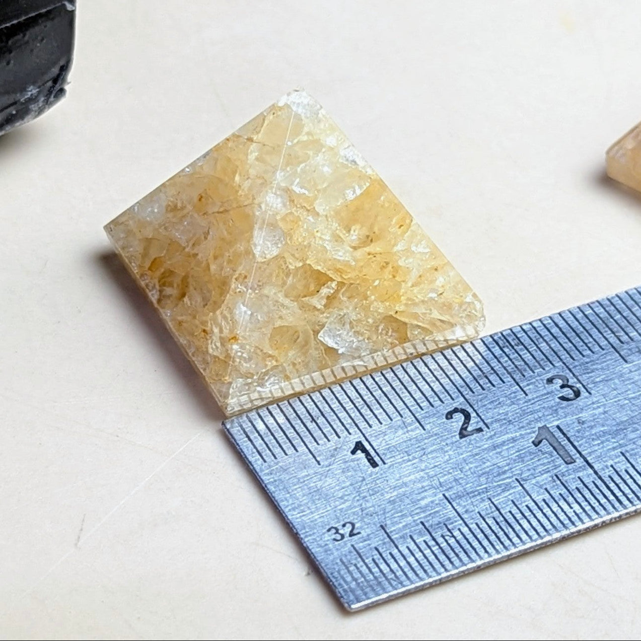 Natural different crystal stone pyramid ( Size: 1 inch )-Golden Quartz(Citrine)-Maitri Export | Crystals Store