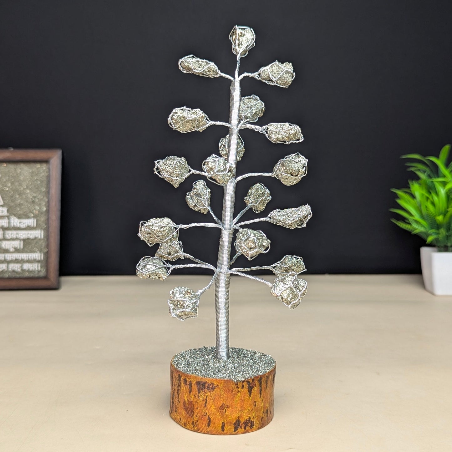 Pyrite cluster Tree ( 21 Beads)-Maitri Export | Crystals Store