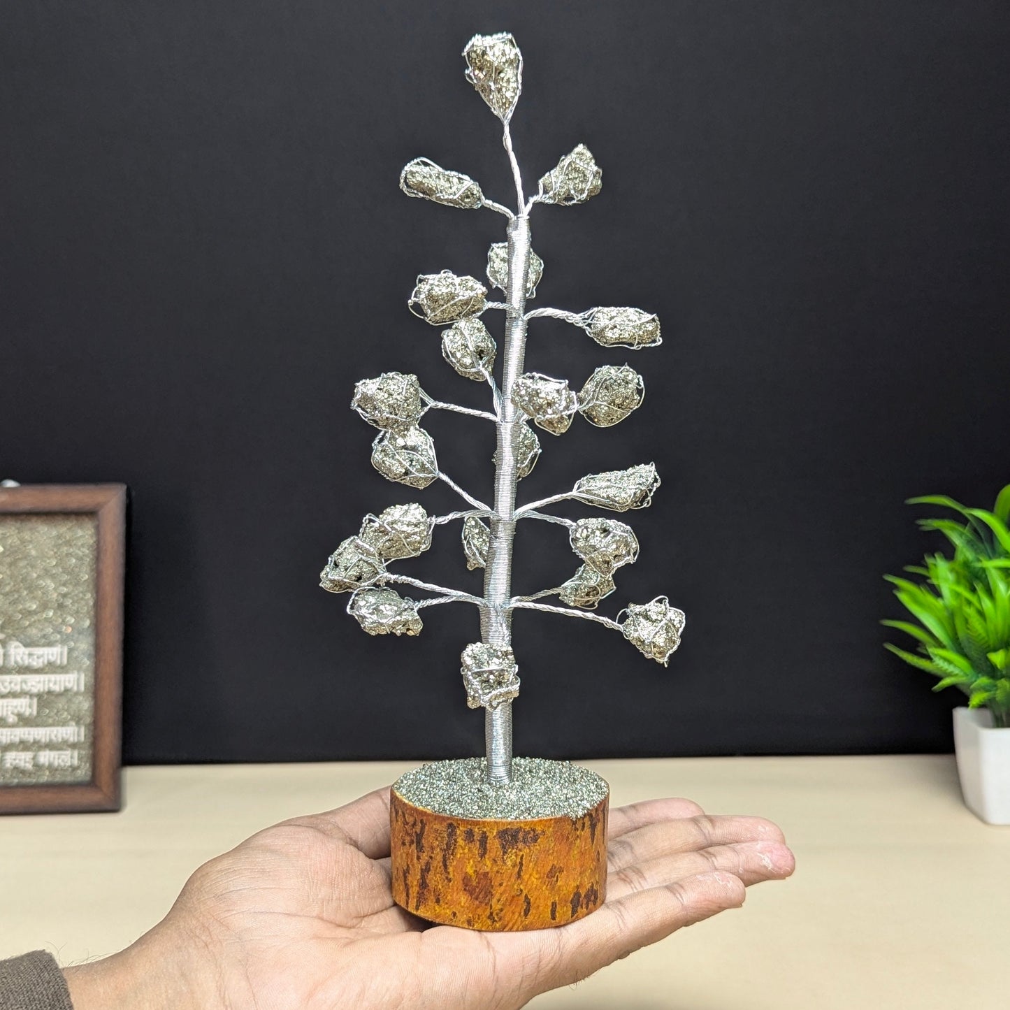 Pyrite cluster Tree ( 21 Beads)-Maitri Export | Crystals Store