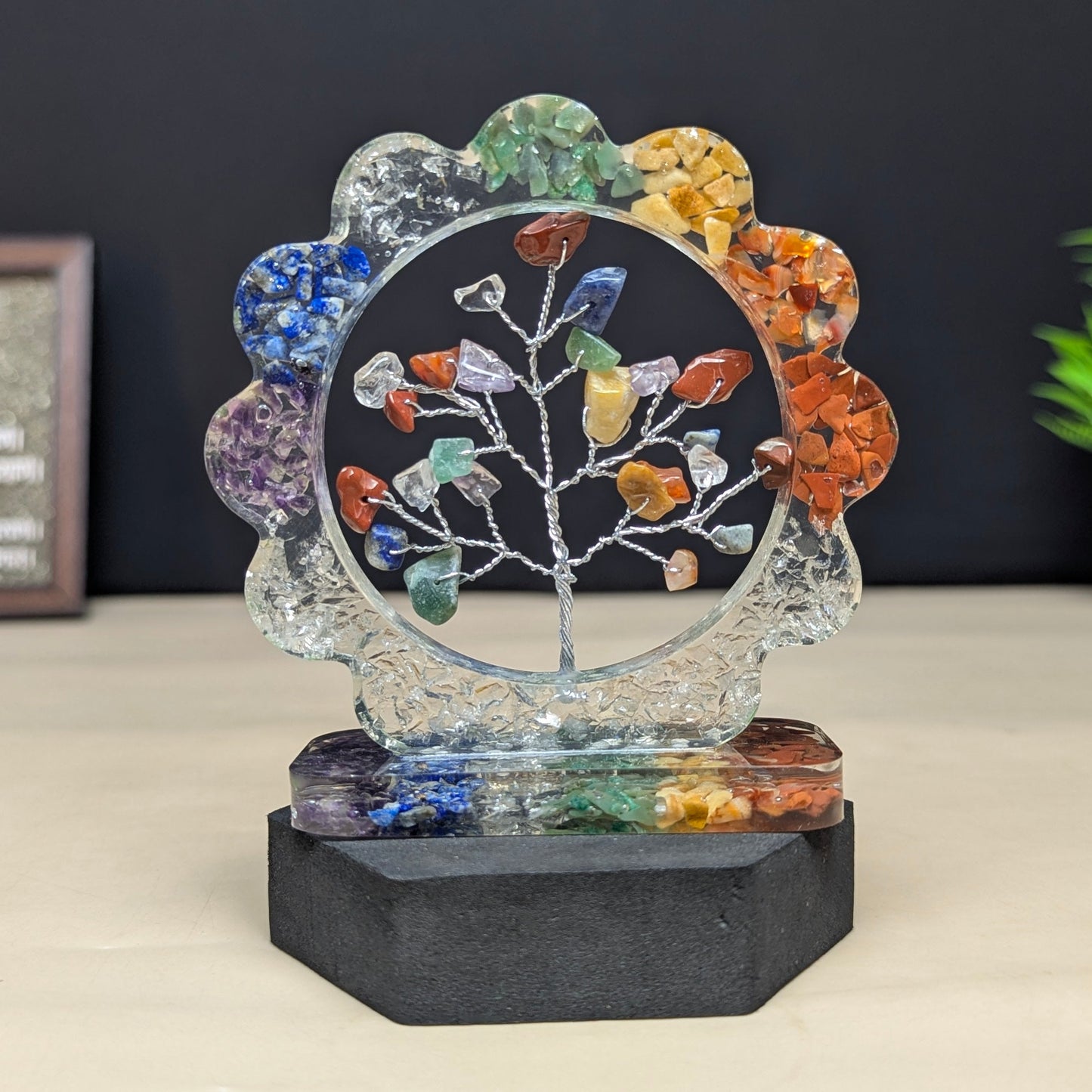 7 Chakra Flower Orgone Tree-Maitri Export | Crystals Store