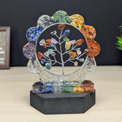 7 Chakra Flower Orgone Tree-Maitri Export | Crystals Store