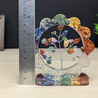 7 Chakra Flower Orgone Tree-Maitri Export | Crystals Store