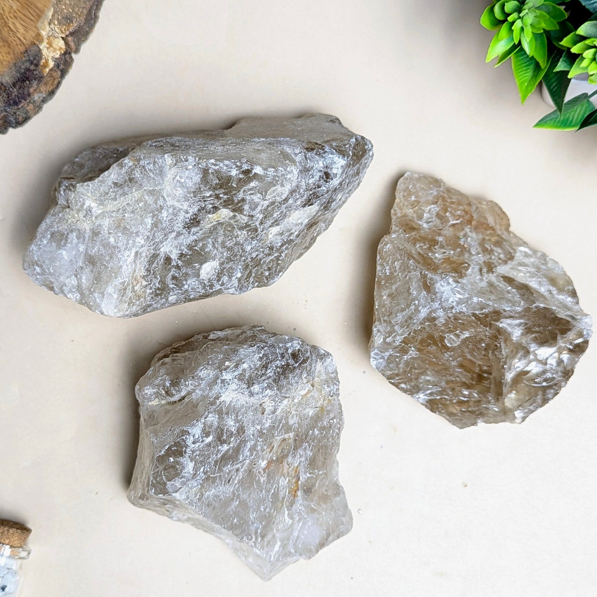 Smokey Row/ Rough Stone (Big size)-250 gm-Maitri Export | Crystals Store