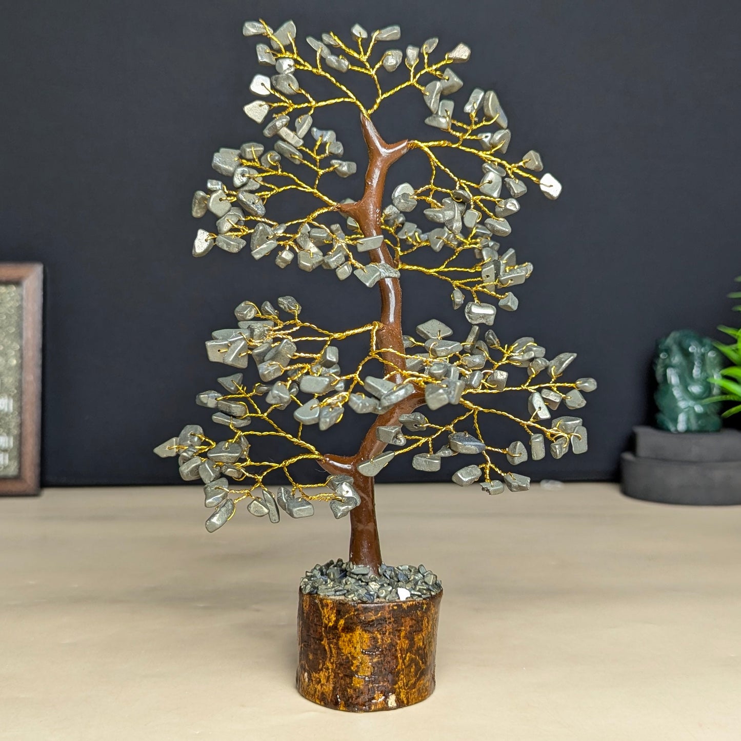 200 beads crystal stone tree-Pyrite-Maitri Export | Crystals Store