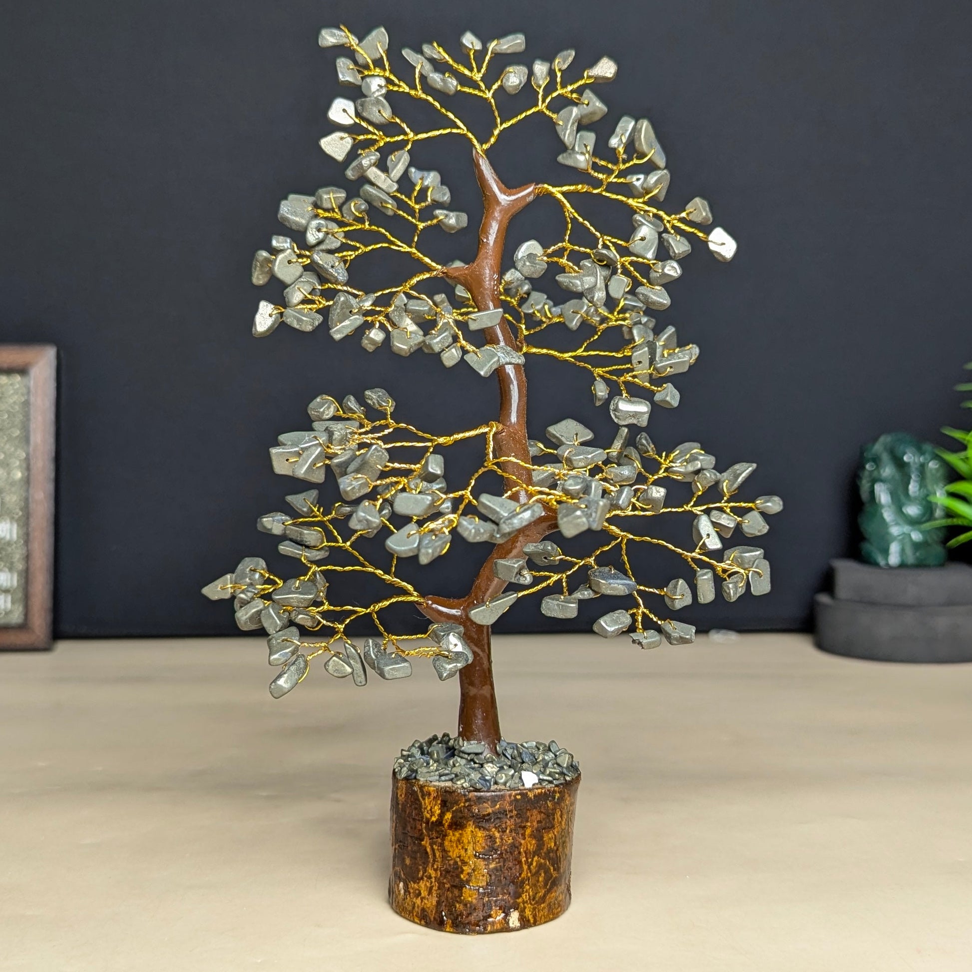 200 beads crystal stone tree-Pyrite-Maitri Export | Crystals Store