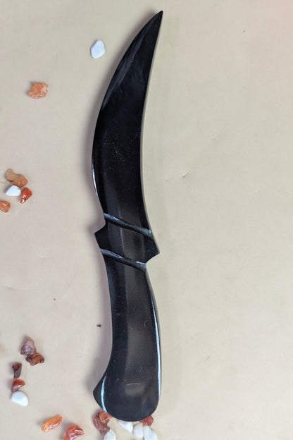 Selenite / black / opalite 6 Inch Knife-Black-5-Maitri Export | Crystals Store