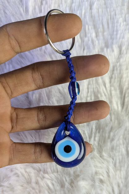 evil eye macrame keychain-Drop-Maitri Export | Crystals Store