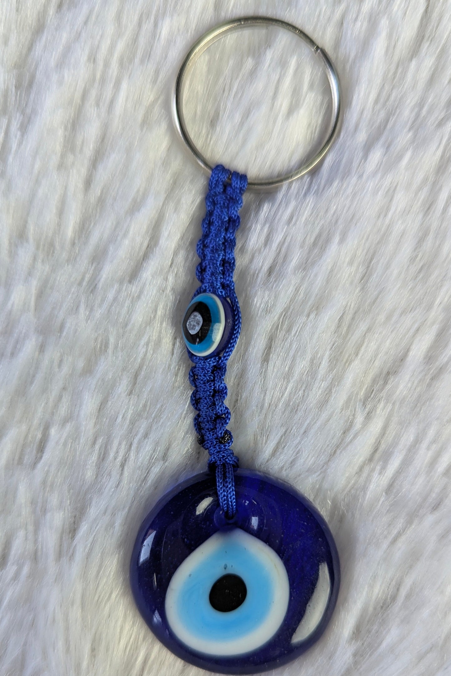 evil eye macrame keychain-Round-Maitri Export | Crystals Store