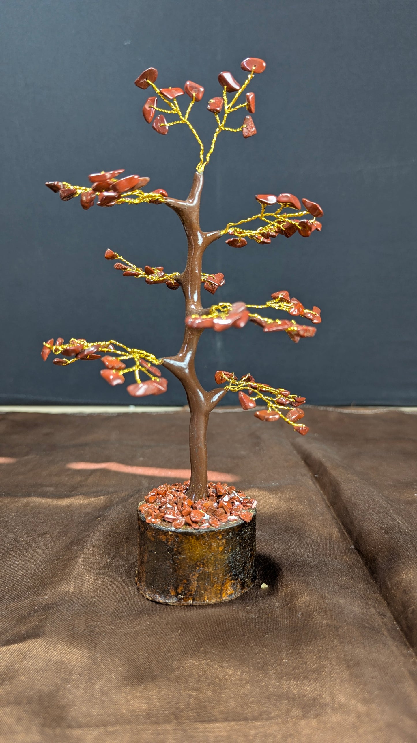 100 Beads natural healing crystal stone tree-Red Jasper-Maitri Export | Crystals Store