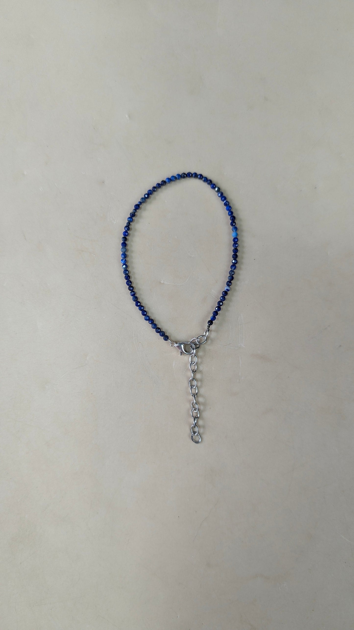anklet 2mm faceted