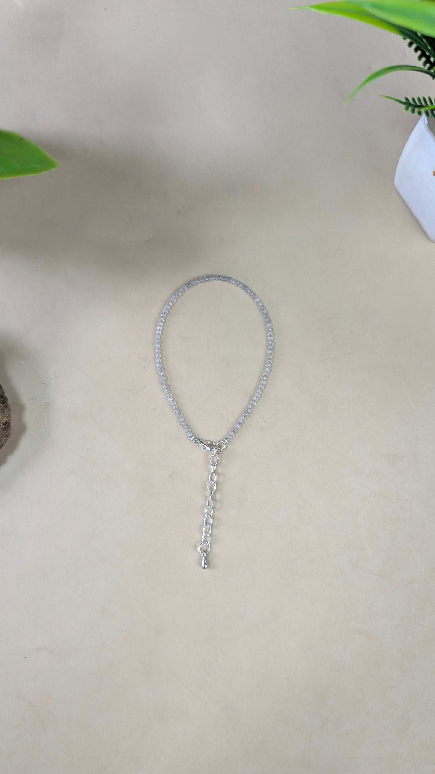anklet 2mm faceted