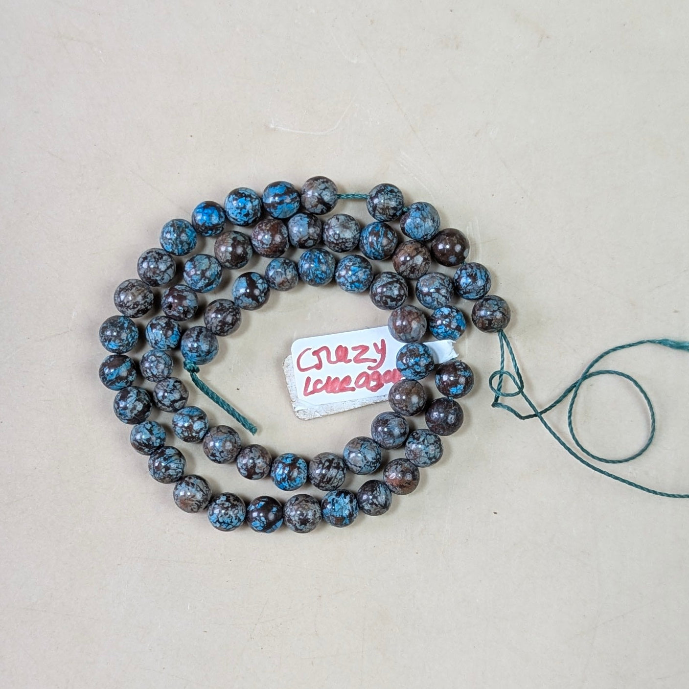 6mm loose round crystal beads strand / line-Crazy Lace Agate-Maitri Export | Crystals Store