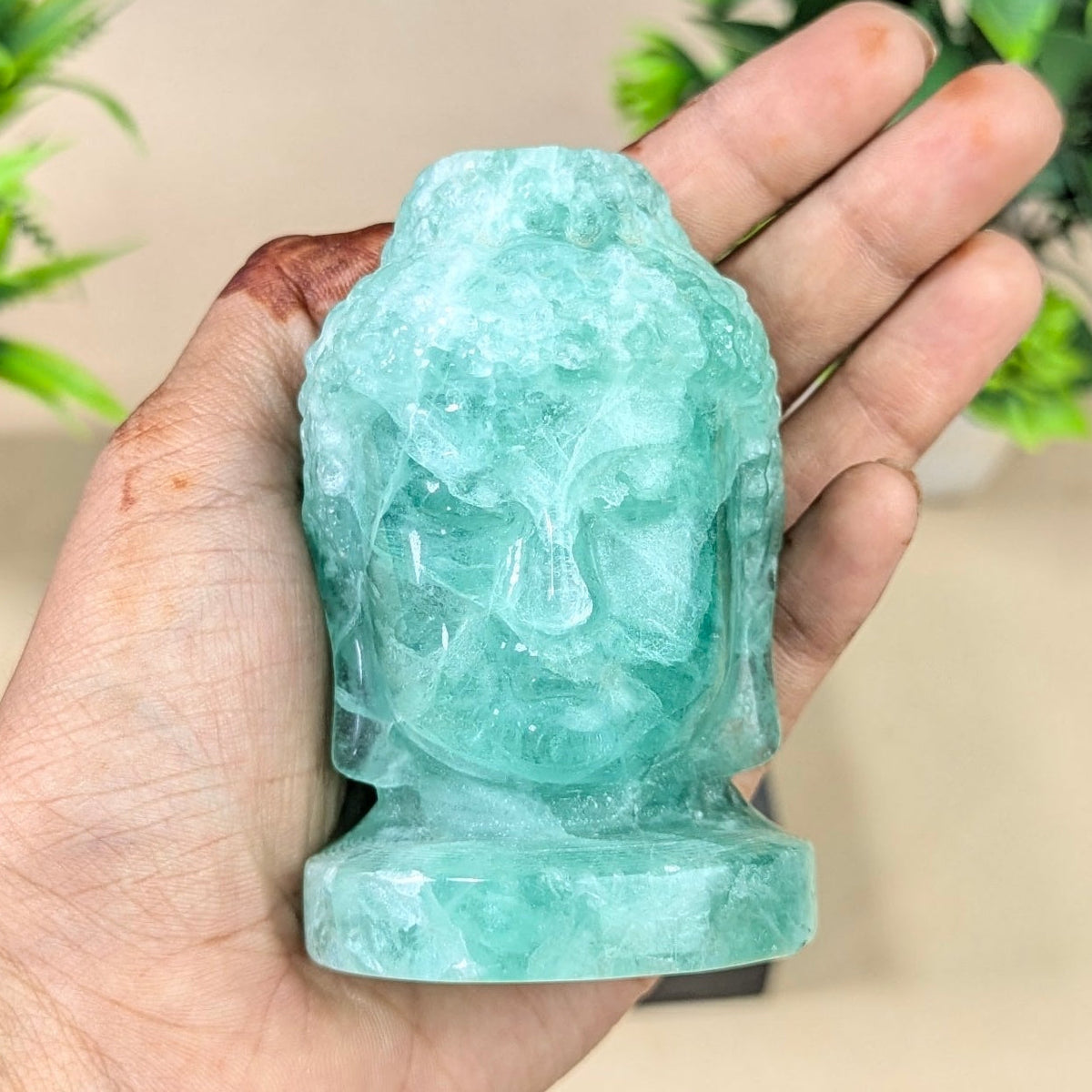 Buddha Head 3 inch-Green Aventurine-Maitri Export | Crystals Store