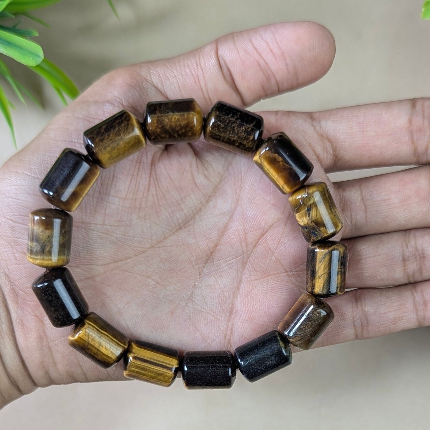 Natural Crystal Pipe Bracelet