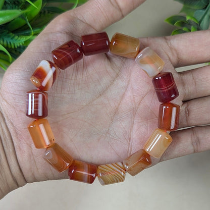 Natural Crystal Pipe Bracelet