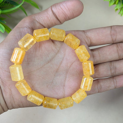Natural Crystal Pipe Bracelet