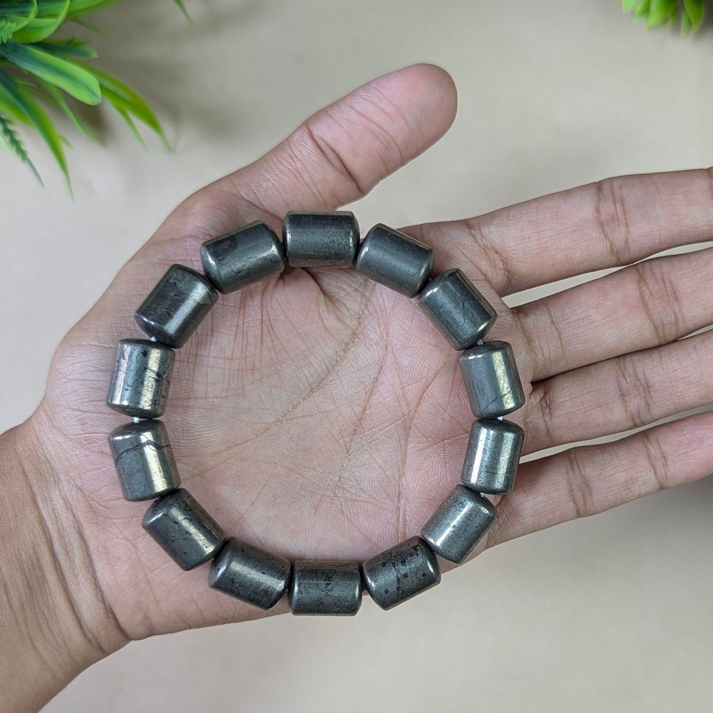 Natural Crystal Pipe Bracelet
