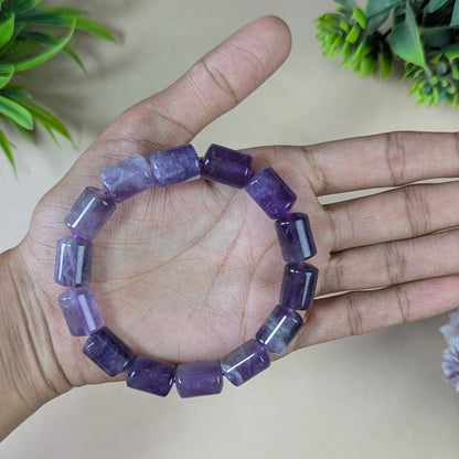 Natural Crystal Pipe Bracelet