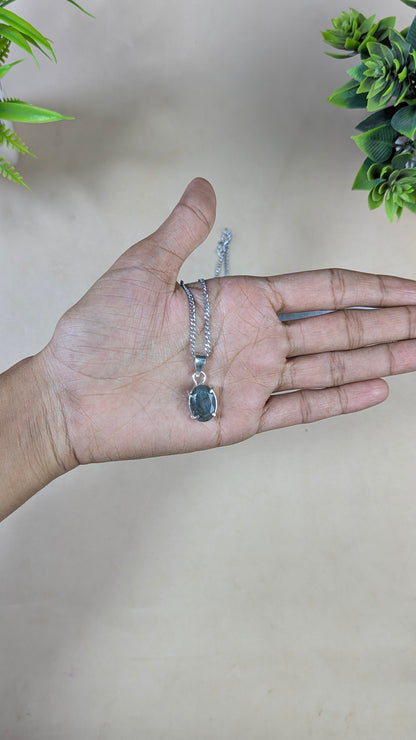 Diamond cut oval pendants-Labradorite-Maitri Export | Crystals Store