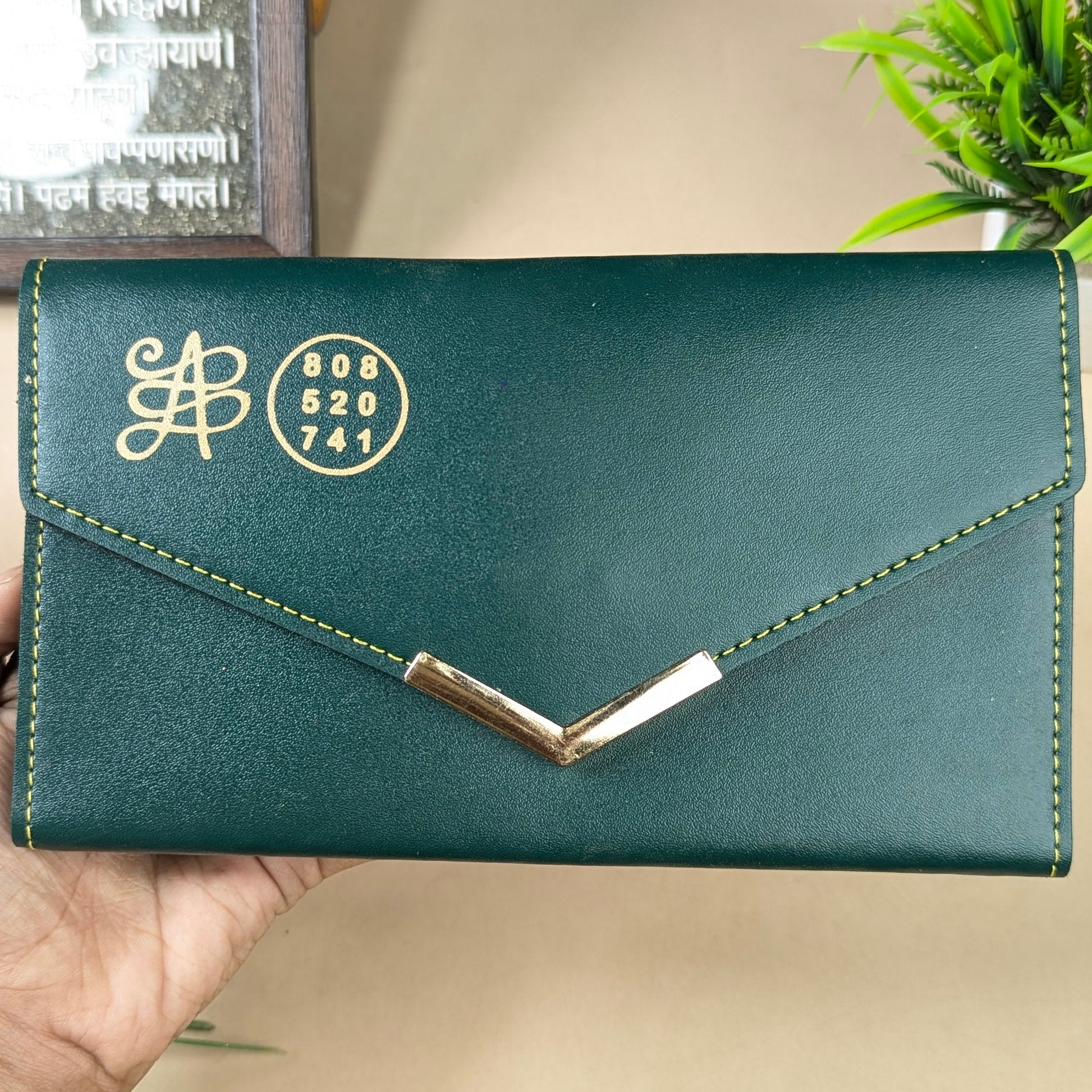 Money attraction purse / wallet-Female-Zibu symbol-Maitri Export | Crystals Store