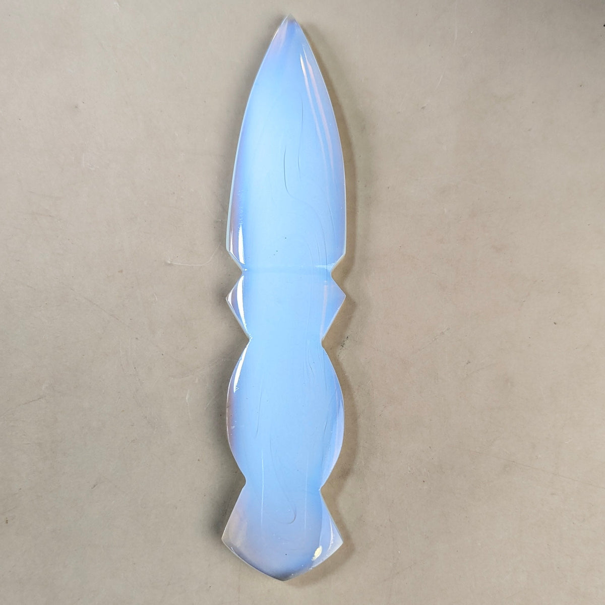 Selenite / black / opalite 6 Inch Knife-Opal-8-Maitri Export | Crystals Store