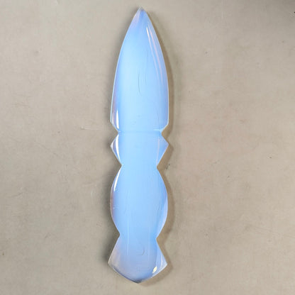 Selenite / black / opalite 6 Inch Knife-Opal-8-Maitri Export | Crystals Store