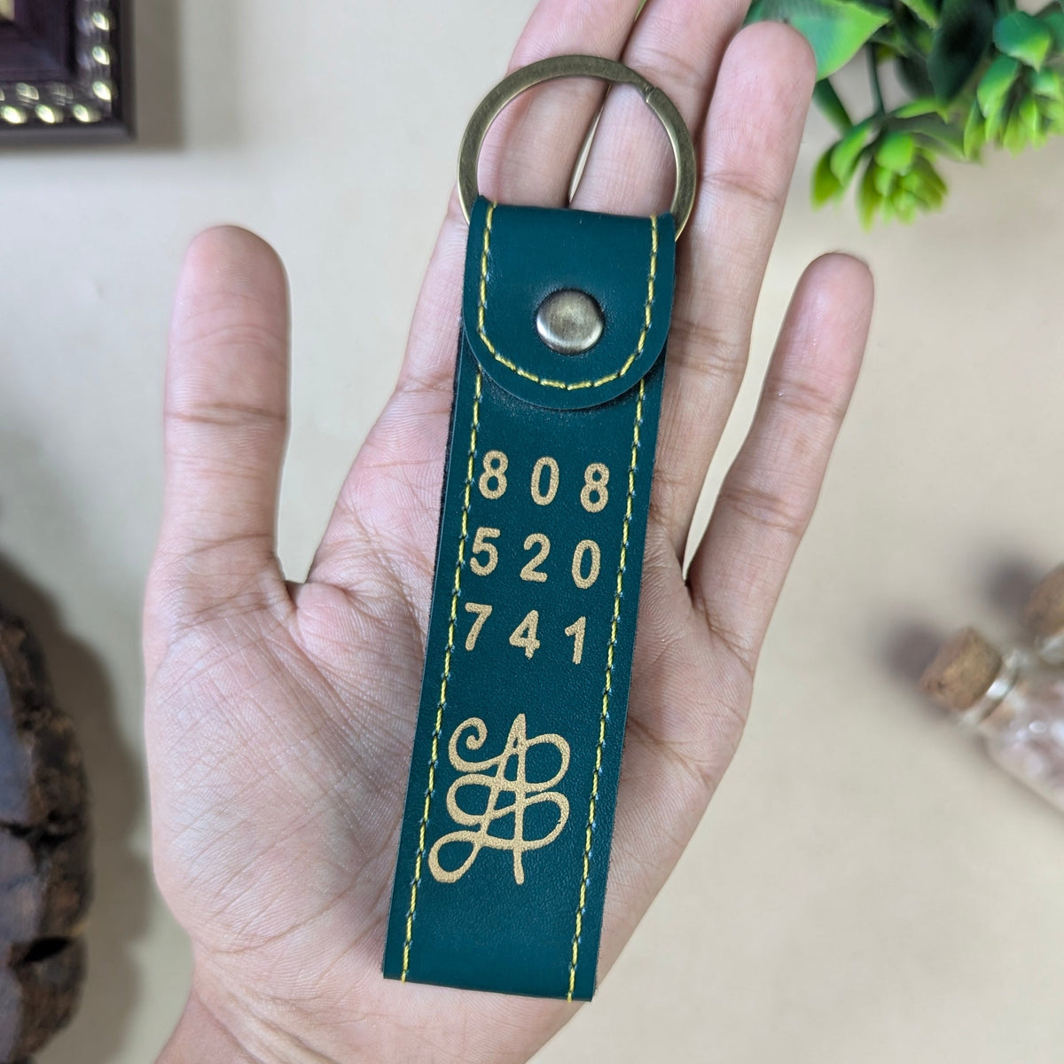 Zibu leather Keychain