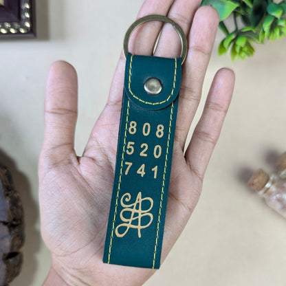 Zibu leather Keychain
