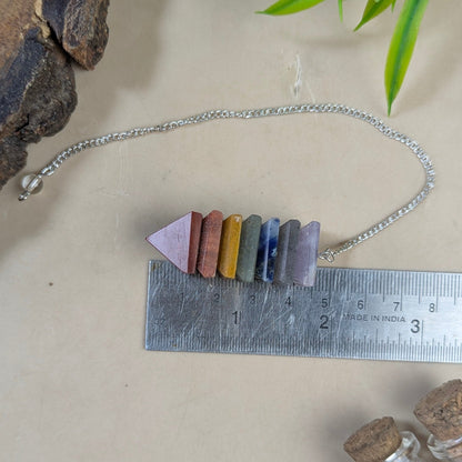 7 Chakra small Pyramid Pendulum