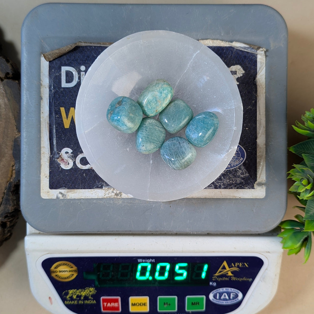 Amazonite Natural Crystal Healing Stone Tumble / Pocket Stone-50GM-Maitri Export | Crystals Store