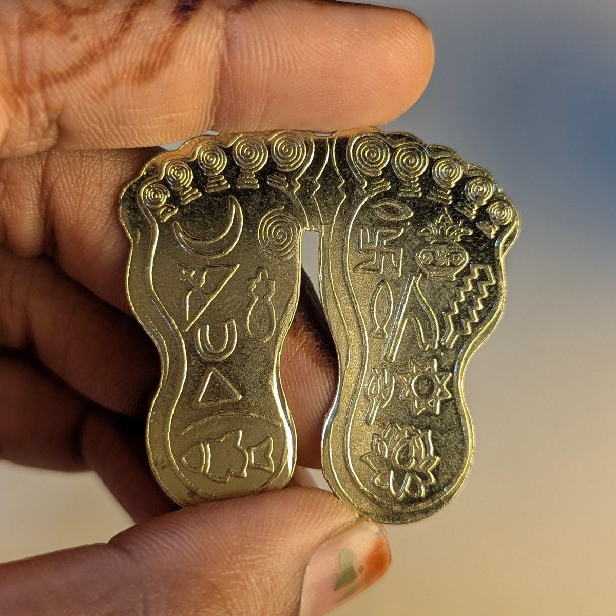 Copper Charan Paduka