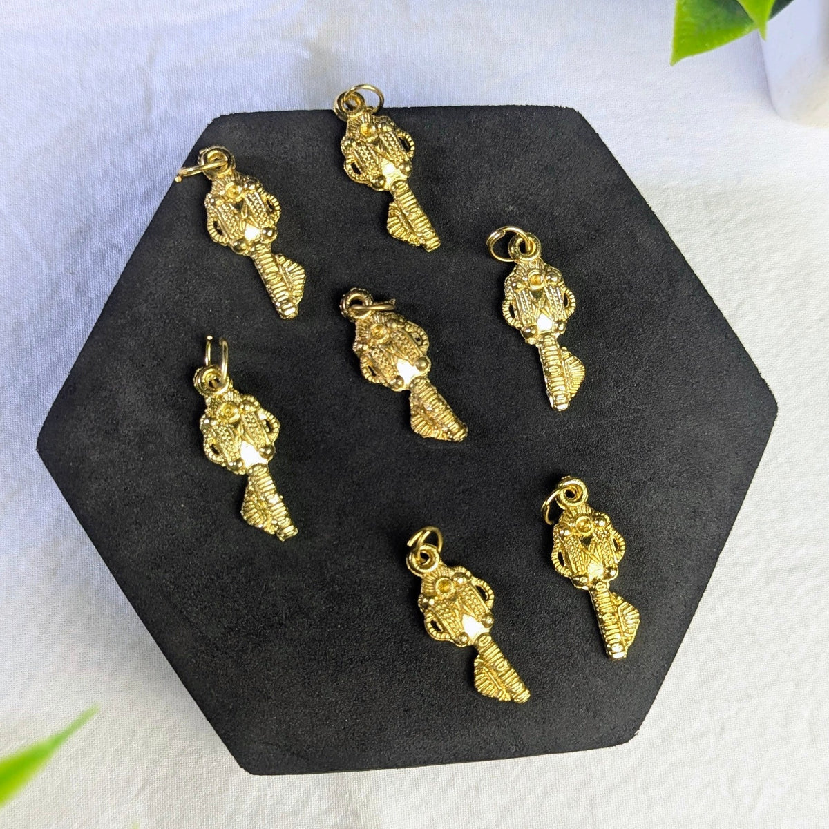 Golden Kuber key (1.5 Inch )-Maitri Export | Crystals Store