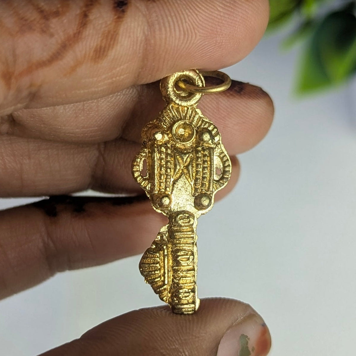 Golden Kuber key (1.5 Inch )-Maitri Export | Crystals Store