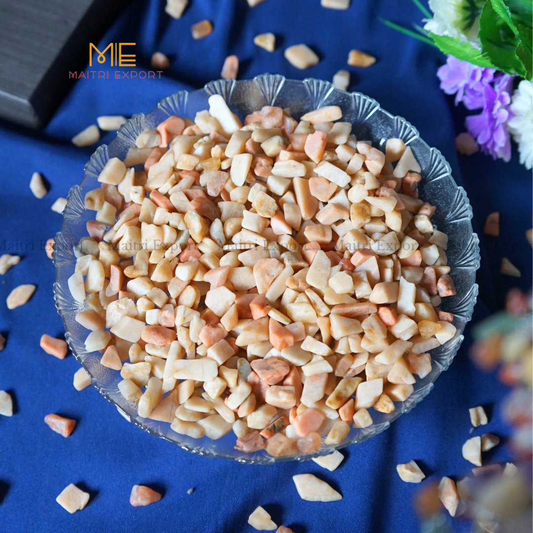 10mm Chips-Peach Moonstone-250gm-Maitri Export | Crystals Store