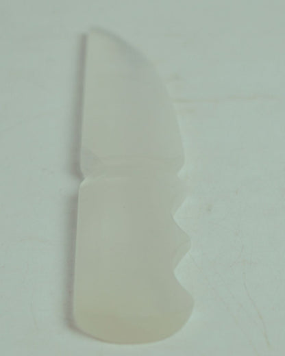 Selenite / black / opalite 6 Inch Knife-Selenite-12-Maitri Export | Crystals Store