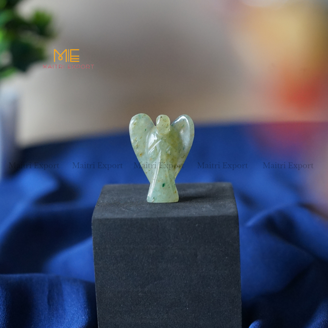 Natural Crystal Stone 1 Inch Angel-Green Aventurine-Maitri Export | Crystals Store