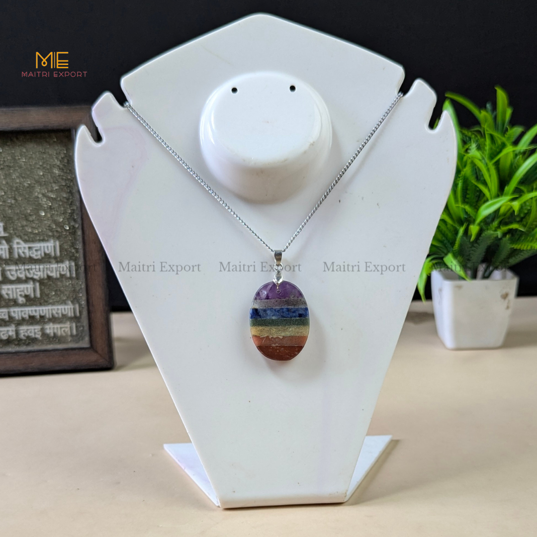 7 chakra bonded pendant.-8-Maitri Export | Crystals Store