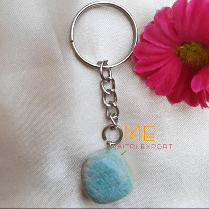 Tumble keychain-Amazonite-Maitri Export | Crystals Store