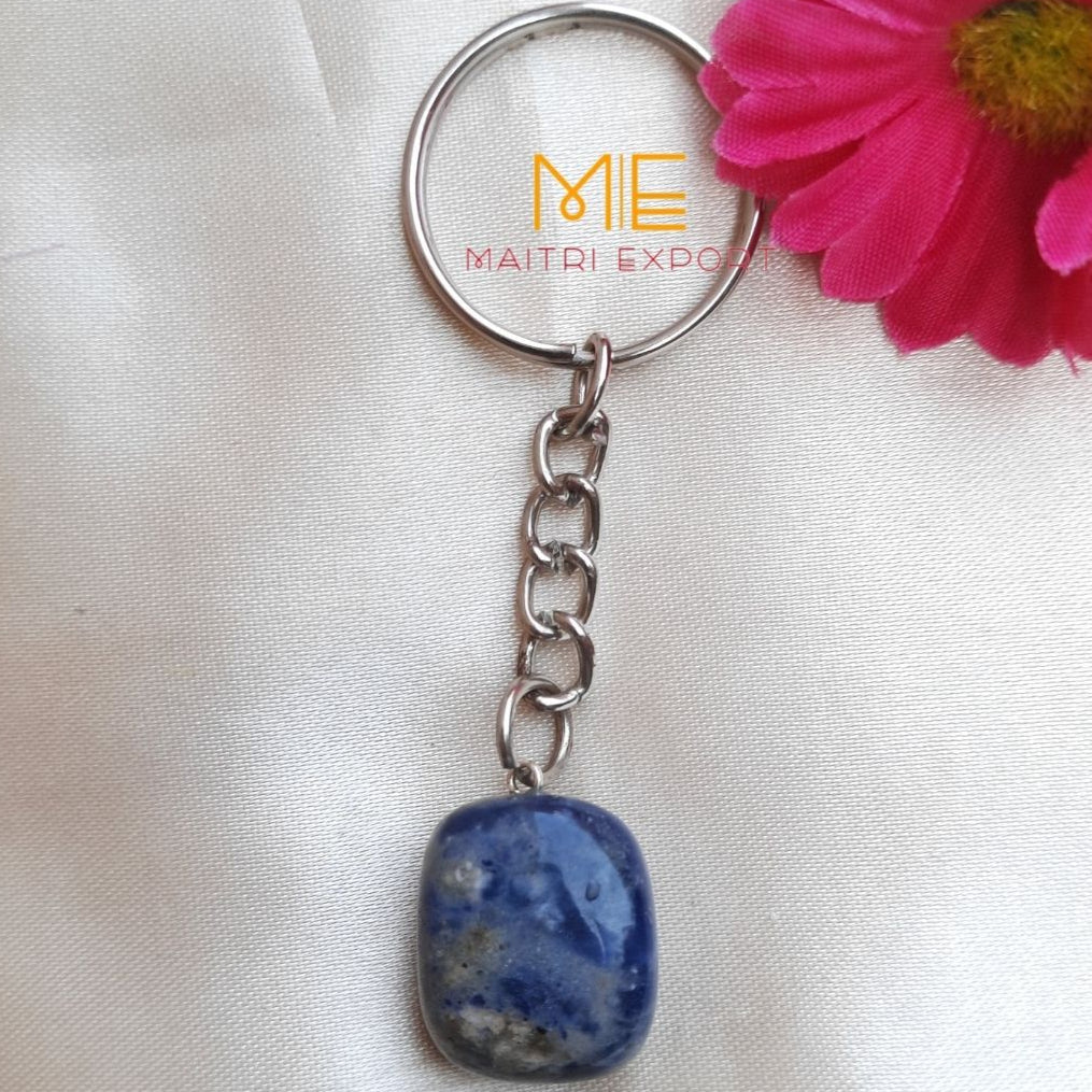 Tumble keychain-Sodalite-Maitri Export | Crystals Store
