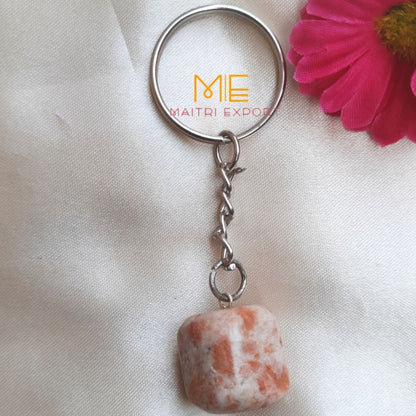 Tumble keychain-Sunstone-Maitri Export | Crystals Store