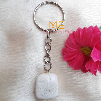 Tumble keychain-Scolecite-Maitri Export | Crystals Store
