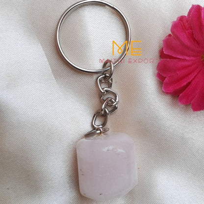 Tumble keychain-Rose-Maitri Export | Crystals Store