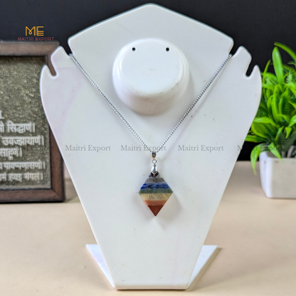 7 chakra bonded pendant.-4-Maitri Export | Crystals Store