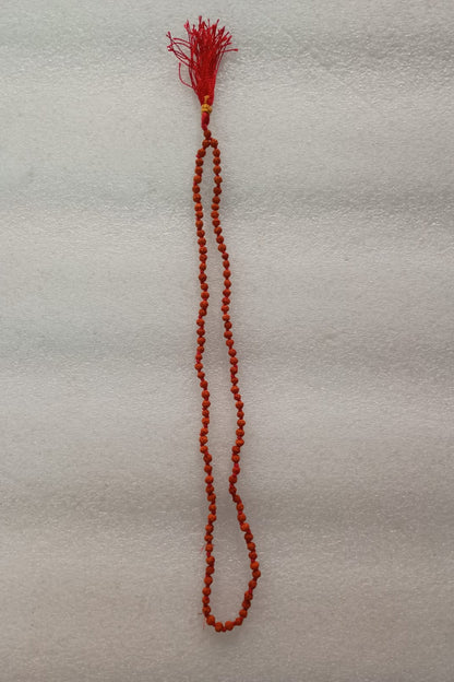 Rudraksh mala 109 beads-4mm-Knotted-Maitri Export | Crystals Store