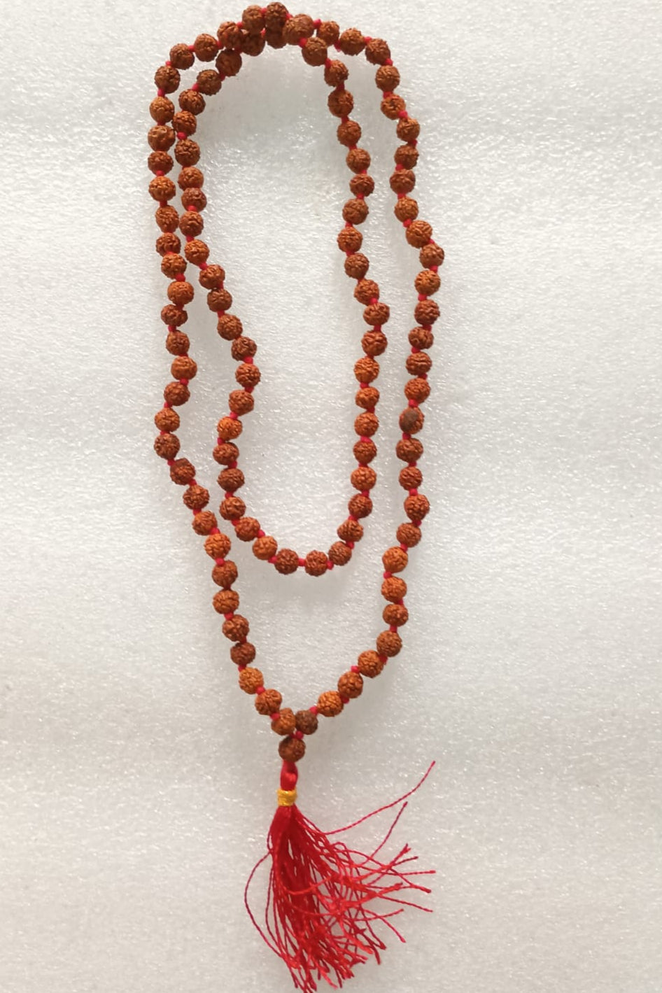 Rudraksh mala 109 beads-6mm-Knotted-Maitri Export | Crystals Store