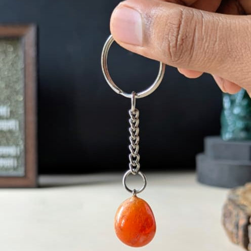 Tumble keychain-Red Carnelian-Maitri Export | Crystals Store
